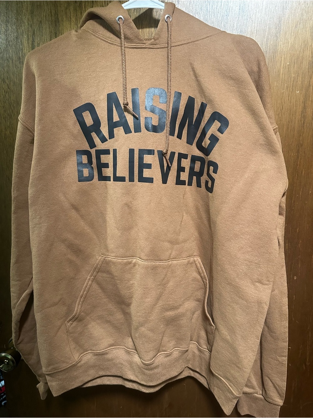 Jerzees Brown 'Raising Believers' Crewneck Sweatshirt